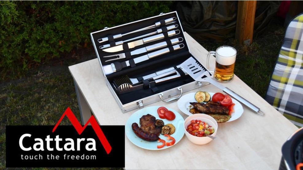 Grilovací nářadí sada 18ks ALU kufřík d